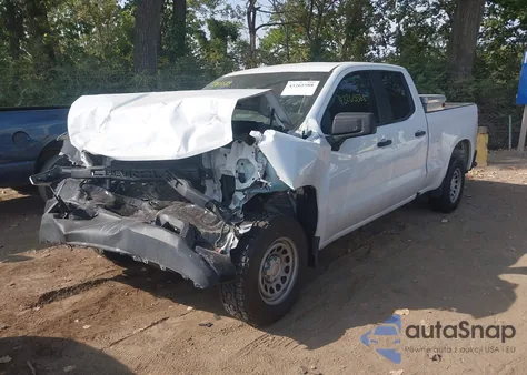 2021 Chevrolet Silverado 1500 2Wd Standard Bed Wt из США, поврежденный, VIN 1GCRWAEH4MZ407220